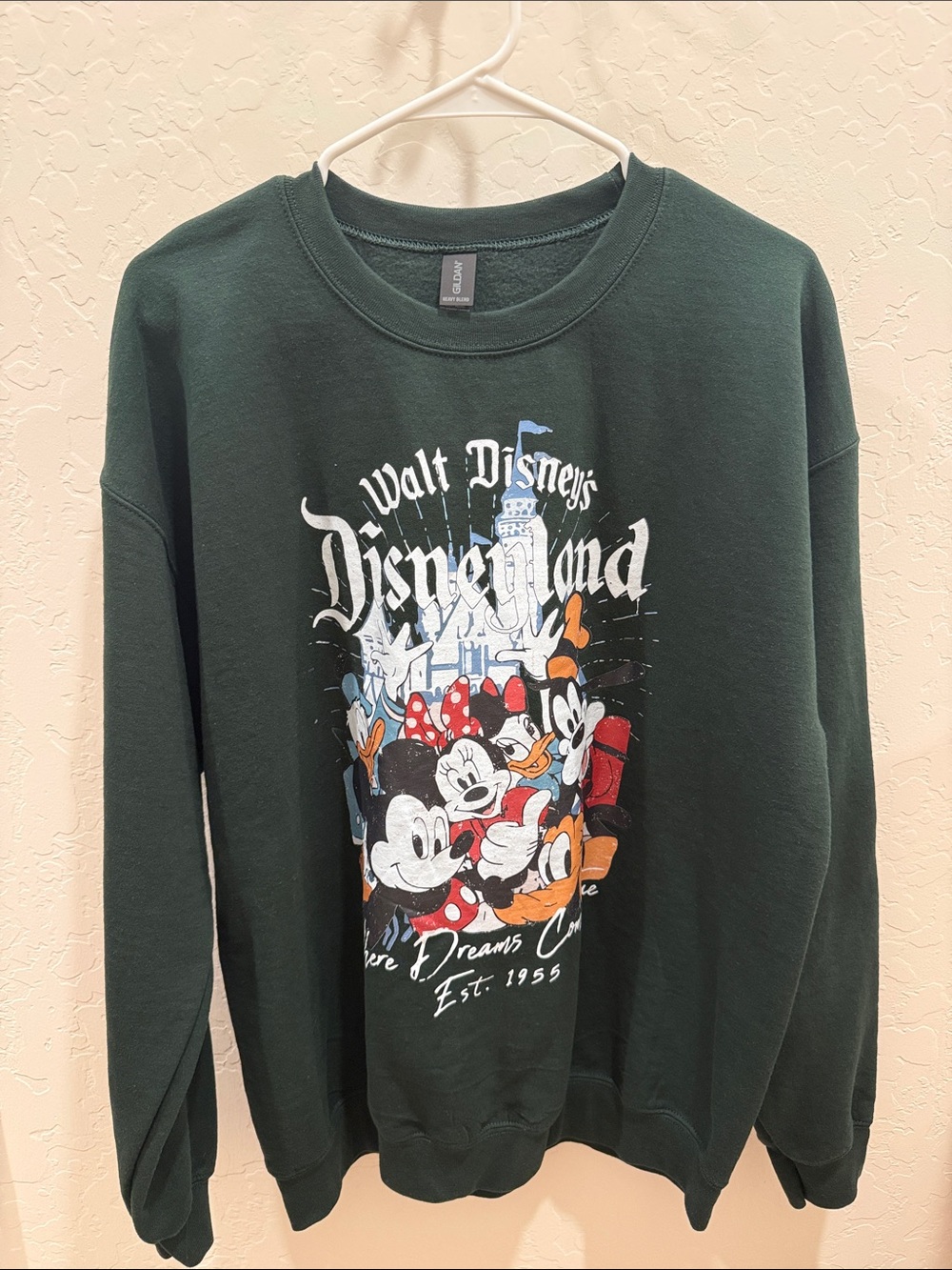 Disney Dark Green Mickey & Friends Crewneck Sweatshirt